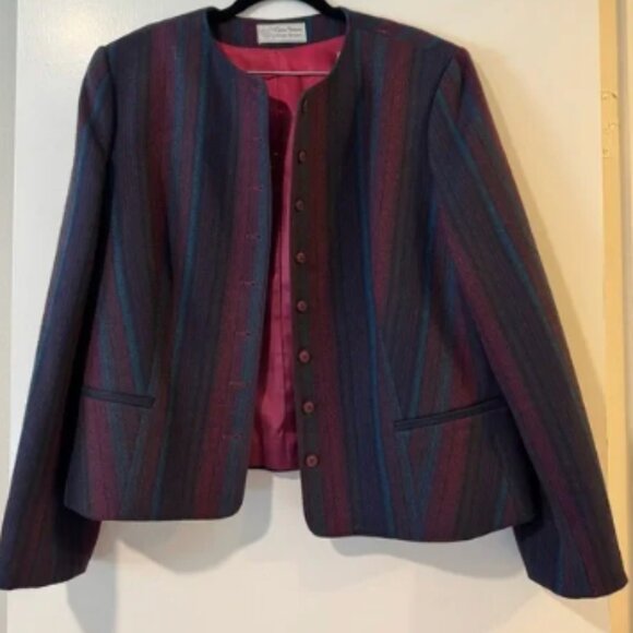 Evan Picone vintage The Classic Woman wool suit jacket and midi skirt 1970s/80s - Picture 7 of 8